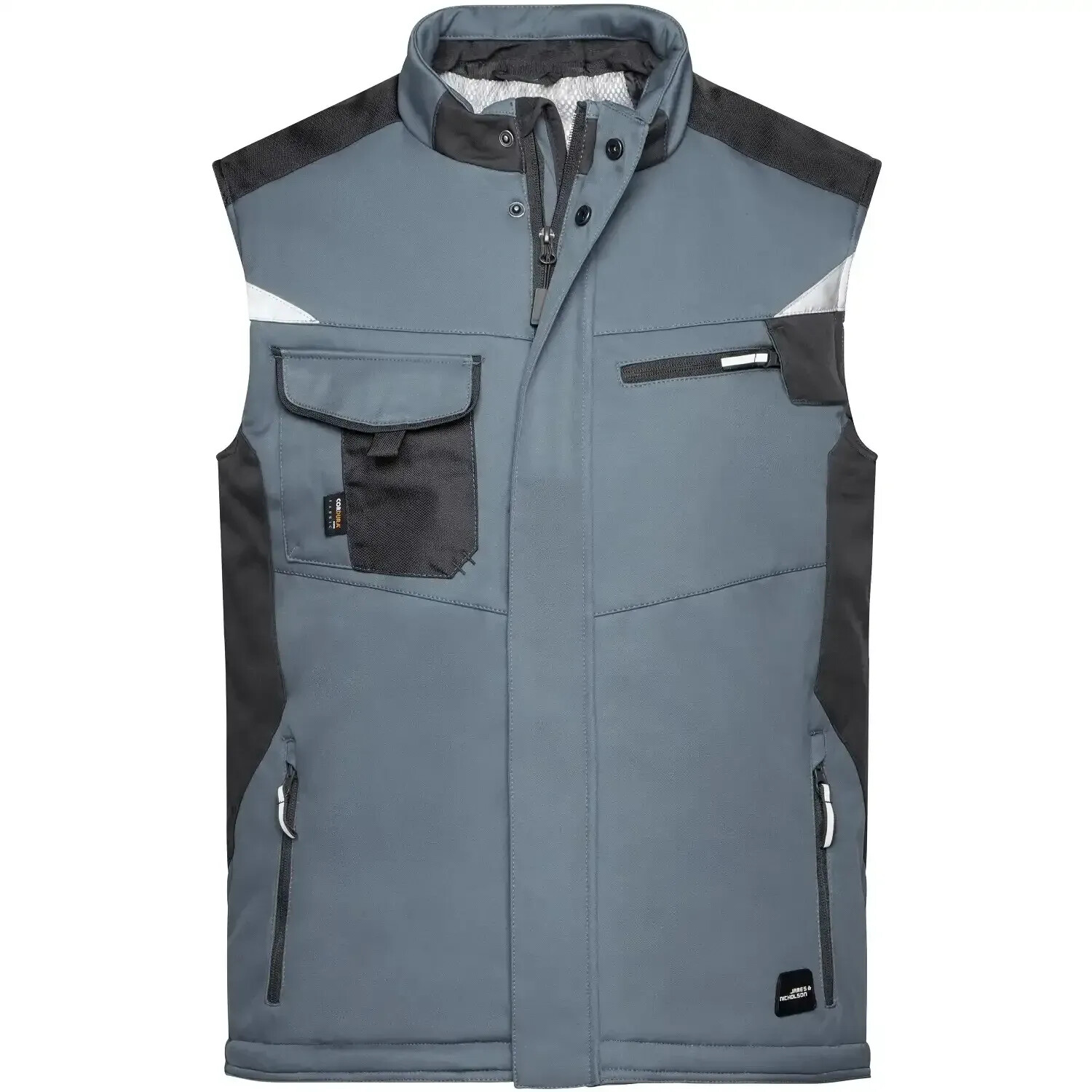James & Nicholson Winter Softshellweste JN825 carbon/black