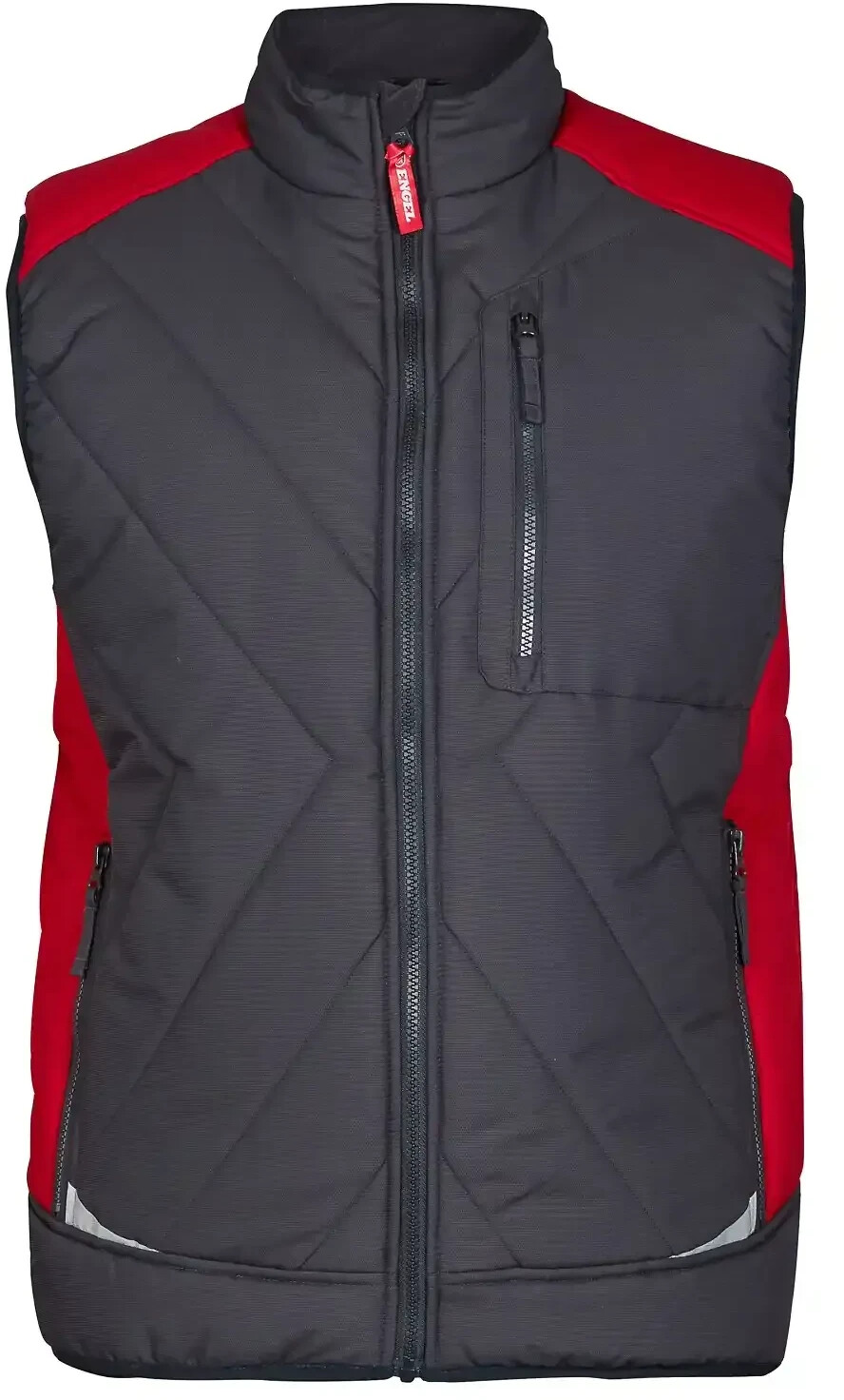 ENGEL Winterweste 5850-193 Galaxy grau/rot