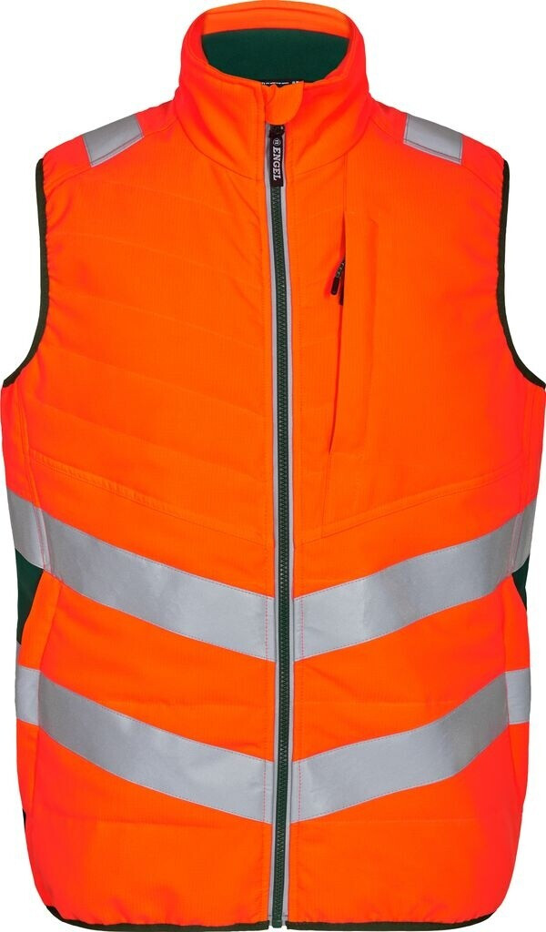 ENGEL Zip-In Warnschutz Steppweste 5159-158 Safety Kl. 1 orange/grün