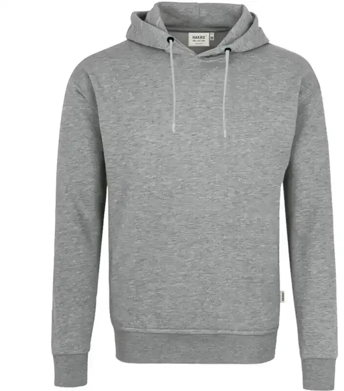 Hakro Kapuzen-Sweatshirt GOTS 560 grau-meliert