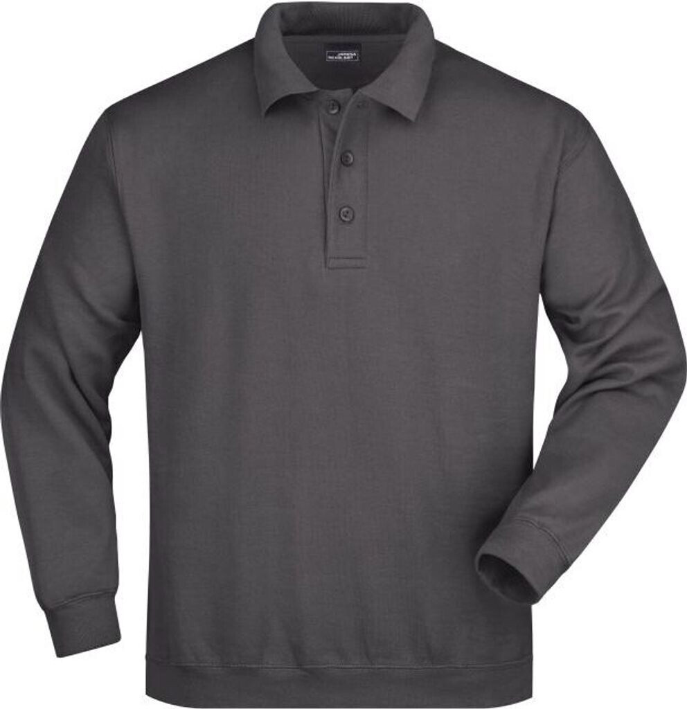 James & Nicholson Poloweatshirt Heavy JN041 carbon