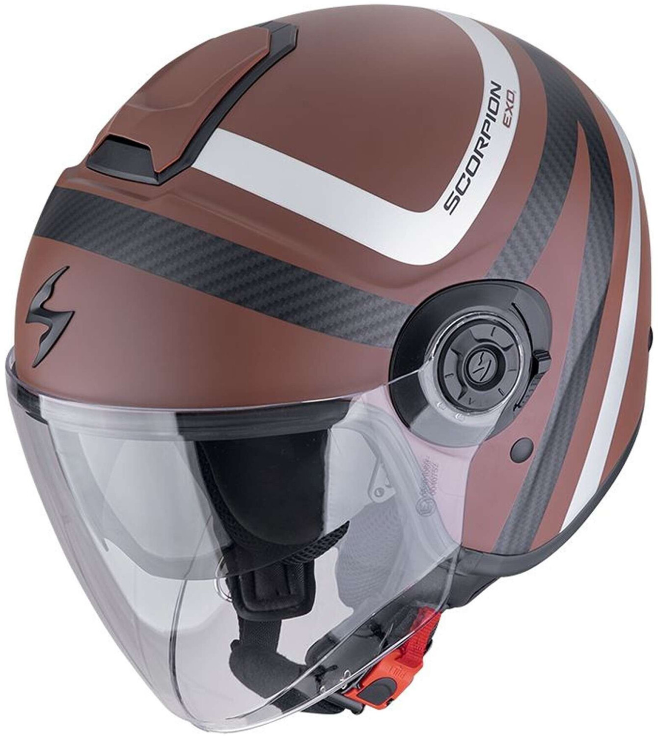 Scorpion Exo-City II Riva mat marron/argent/noir