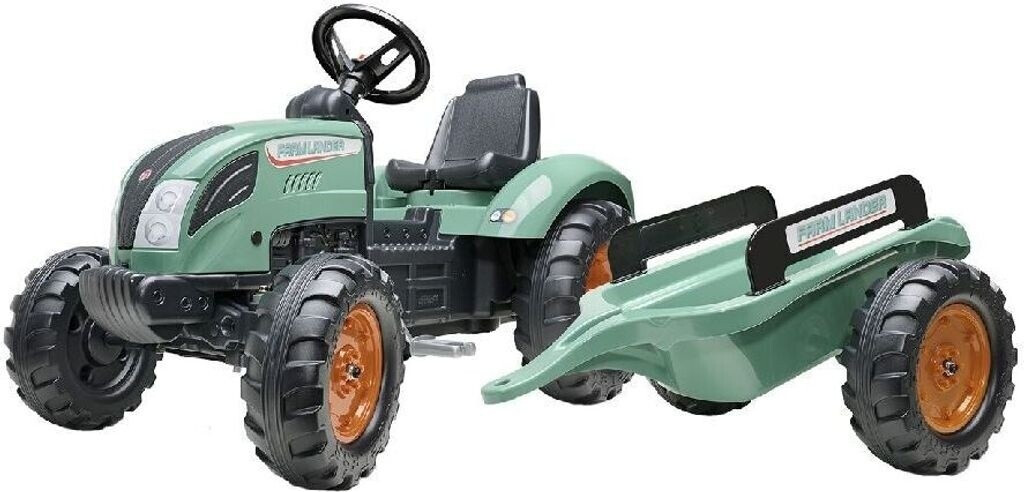 Falk Tracteur Farm Lander avec remorque 3 ans vert (1054AB)