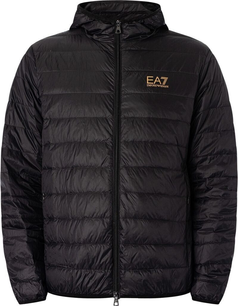 Mens black armani puffer jacket discount