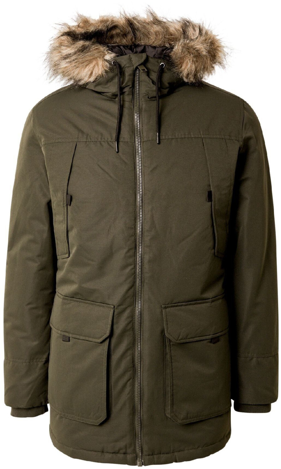 Jack & Jones Jjeconstruct Faux Fur Parka Sn (12258406) rosin