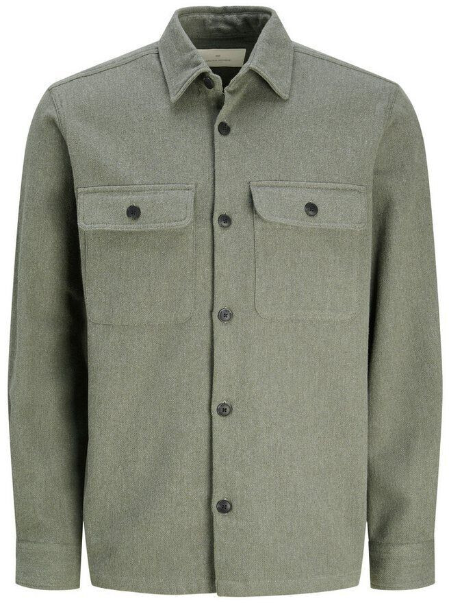 Jack & Jones Jprraymond Melange Solid Ls Overshirt Sn (12263645) cypress