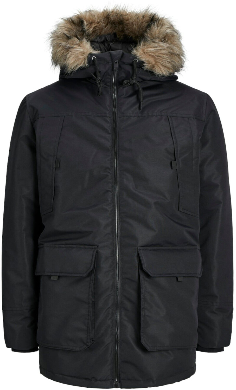 Jack & Jones Jjeconstruct Faux Fur Parka Sn (12258406) black