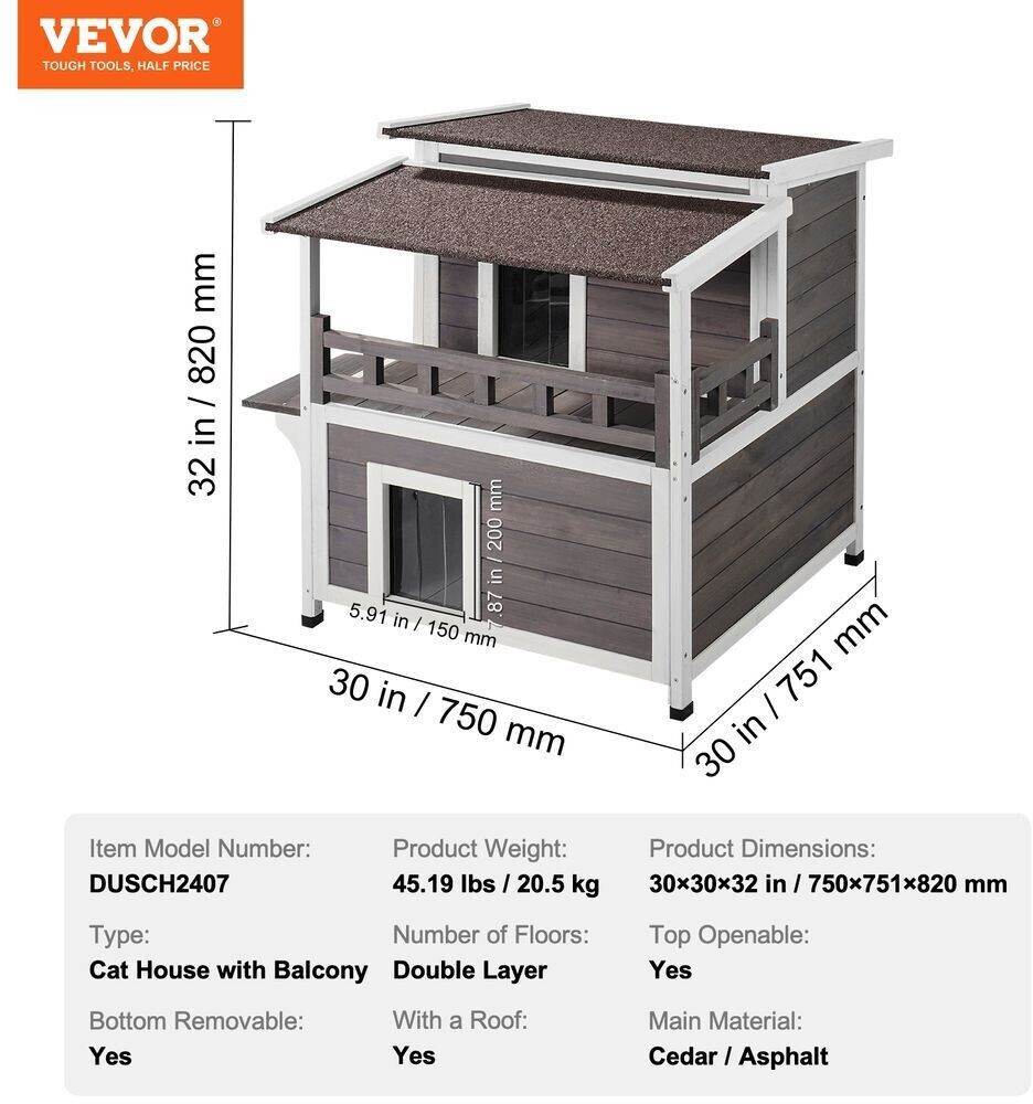 VEVOR Maison pour chat VEVOR Maison pour chat