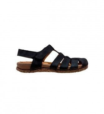 El Naturalista Leather Sandals N5862 Tabernas black