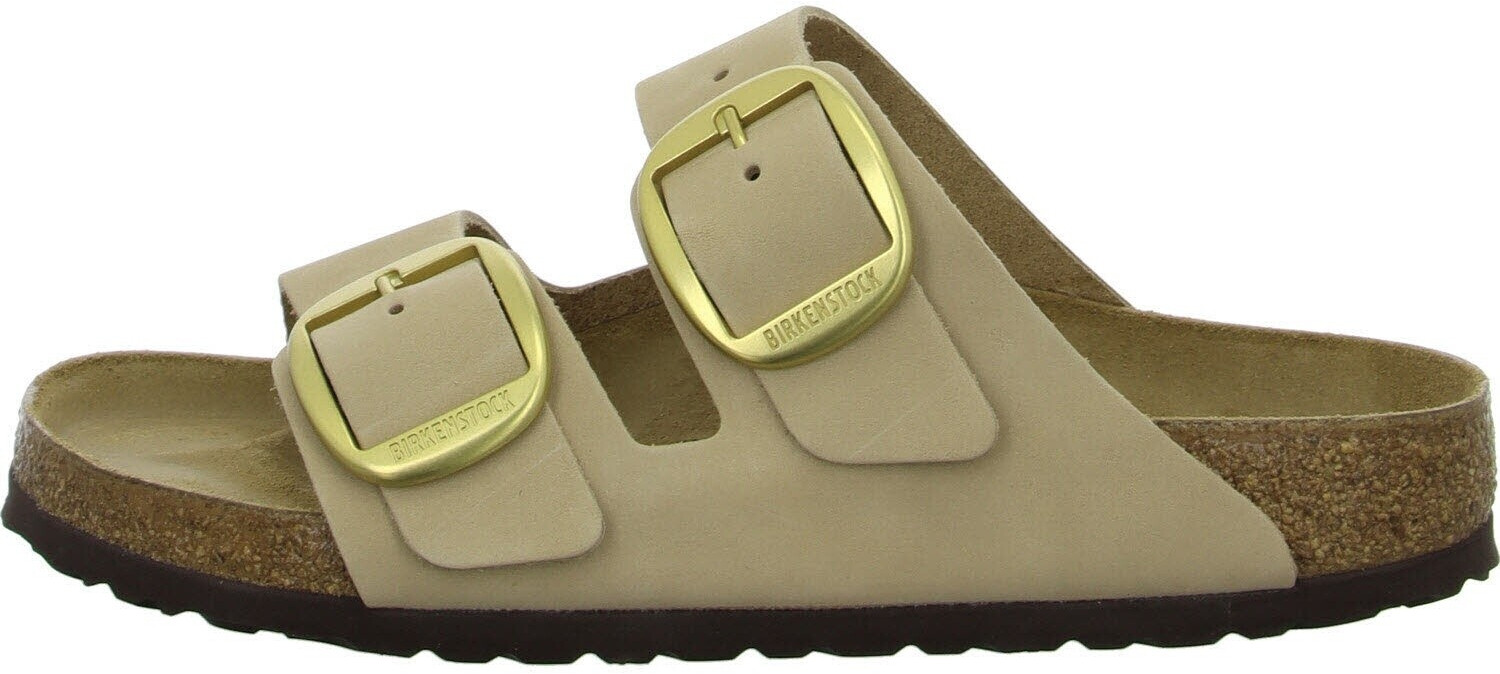 Birkenstock Arizona Big Buckle Nubuck Leather (narrow) sandcastle