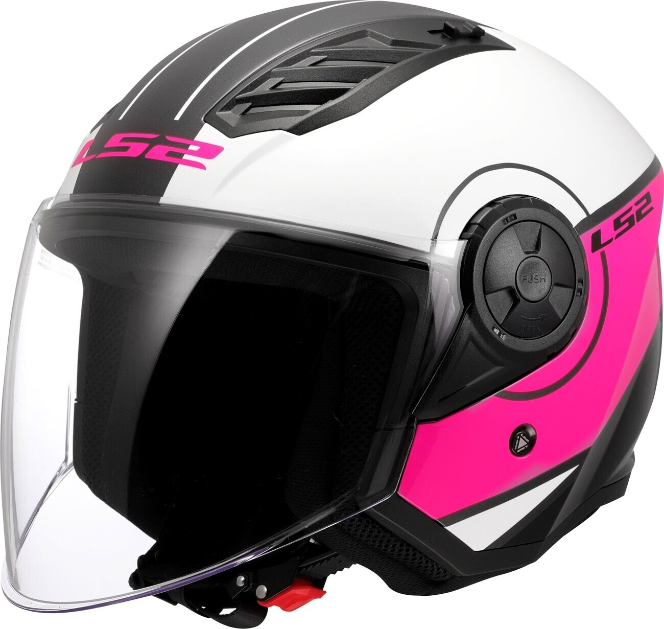 LS2 OF616 Airflow II Cover blanc/rose