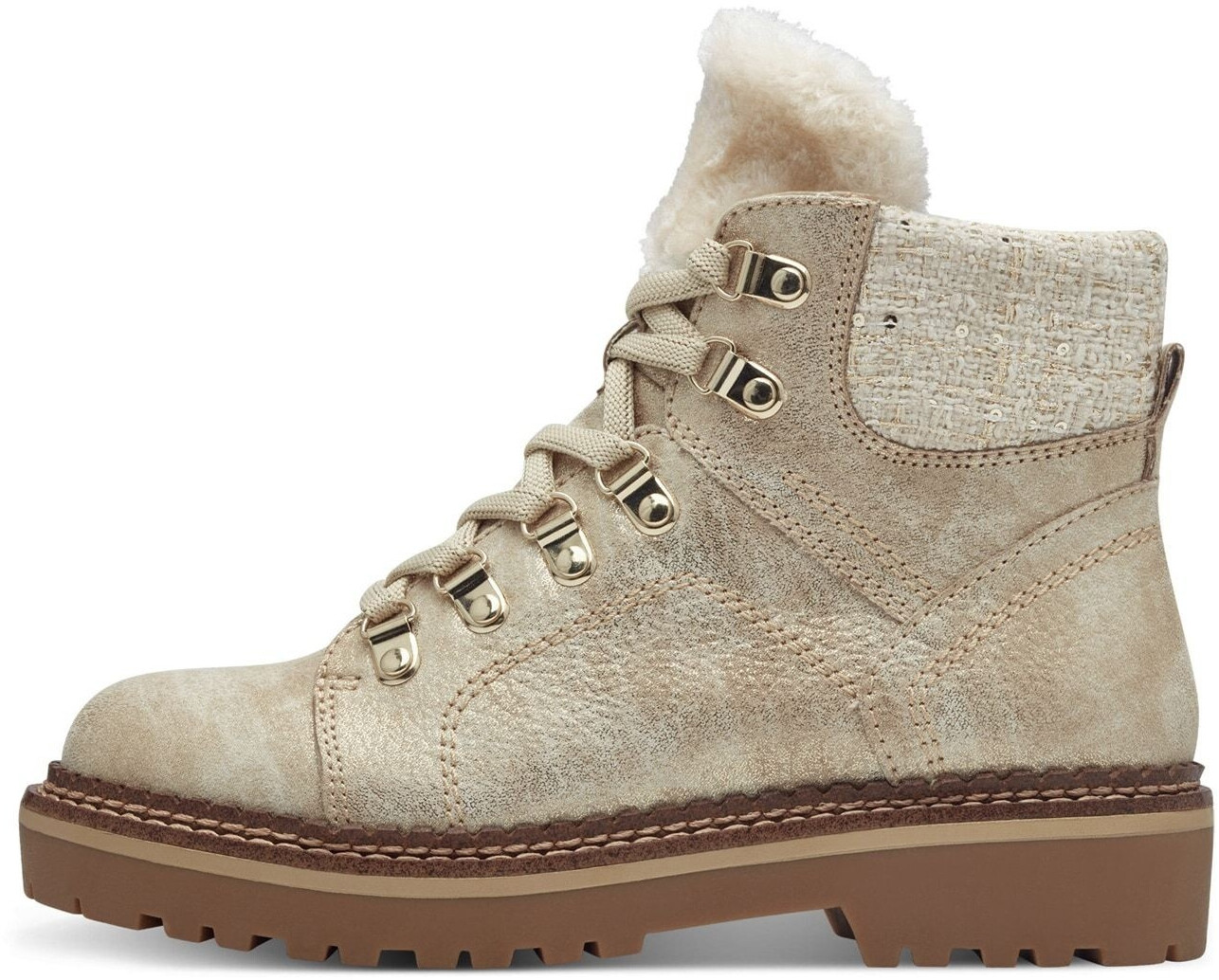Tamaris Lace-up beige beigemeliert gold