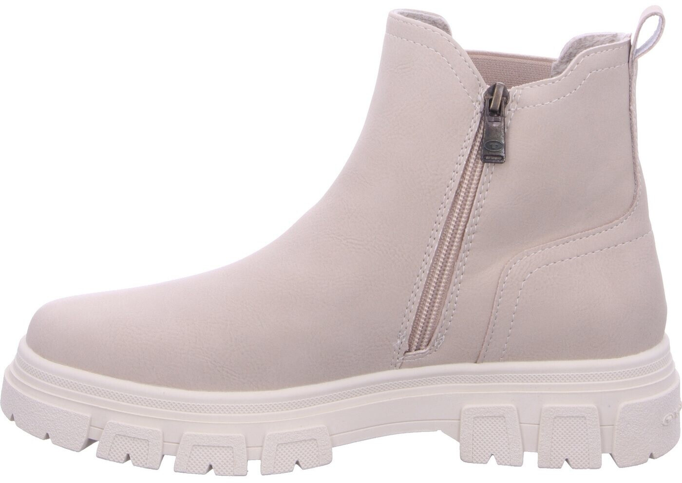 TOM TAILOR Schnürstiefelette - Cream/weiß
