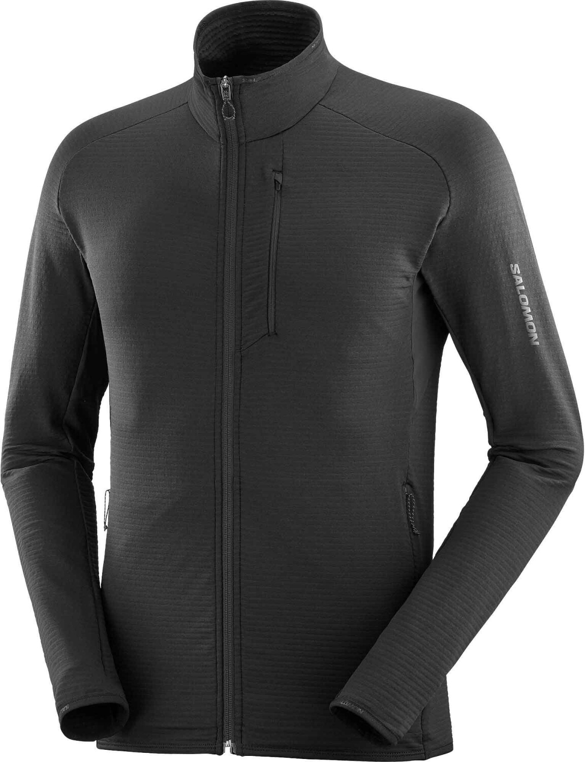 Salomon Essential Lightwarm FZ Jacket deep black ab 63 42 Preisvergleich bei idealo