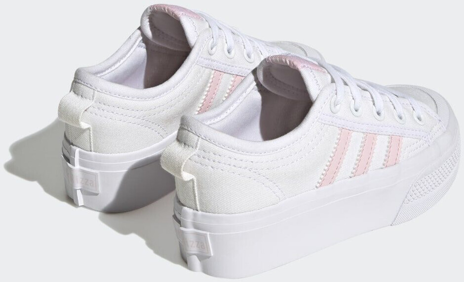 Adidas originals pink and white nizza trainers shop