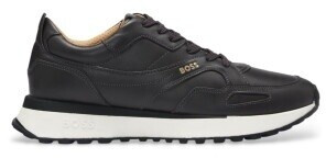 Hugo Boss Sneakers Jonah Runn bu made of polished leather dark grey 50536486