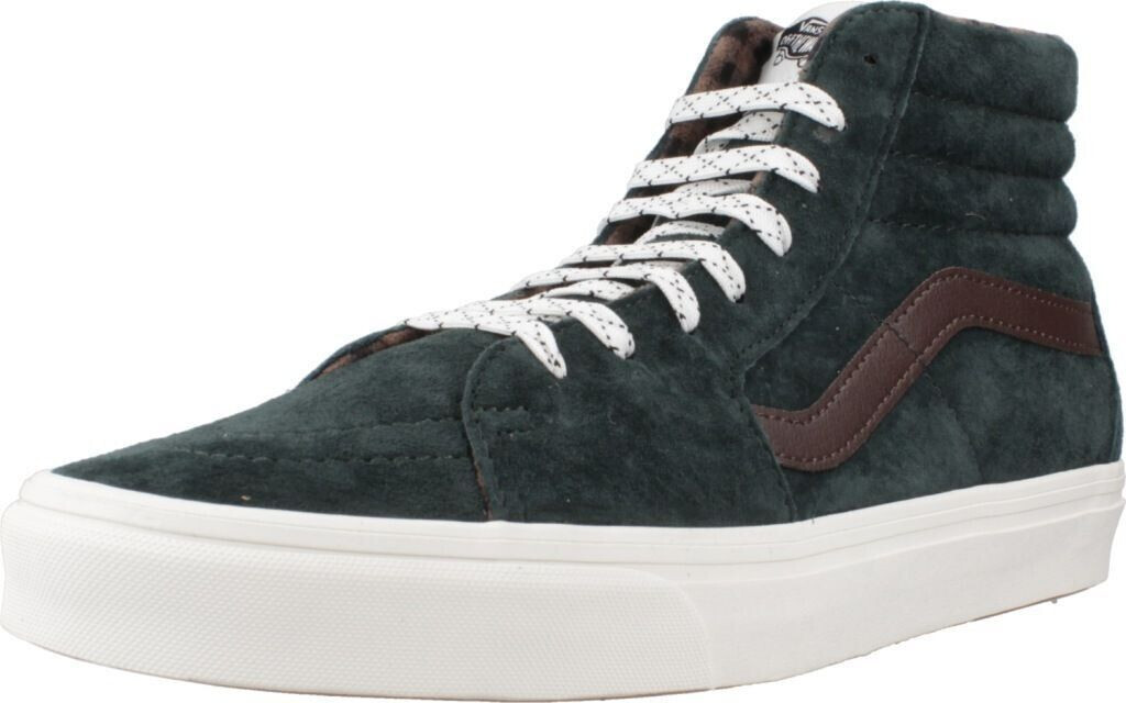 Vans SK8-HI pig suede plaid scarab
