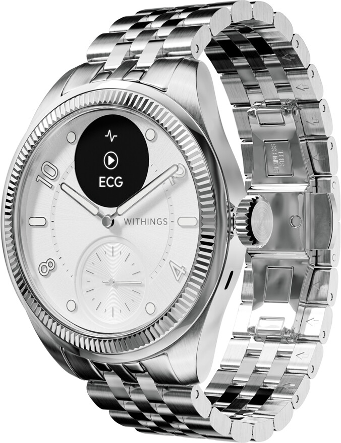 Withings ScanWatch Nova Silver Brilliant White steel 42mm