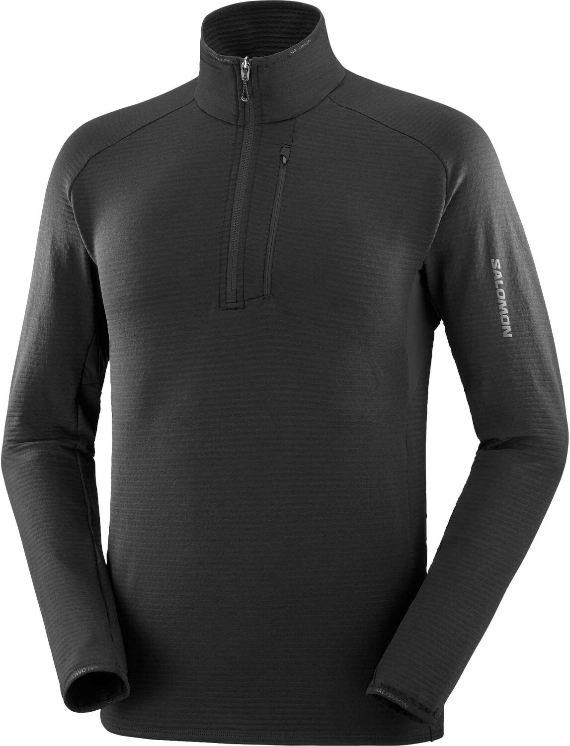 Salomon Essential Lightwarm Midlayer Half-Zip Men deep black