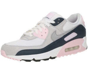 Nike air max 90 leather infant trainers - white/blue/pink top