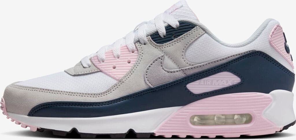 Nike Air Max 90 (DM0029-106) white/pink foam/armory navy/wolf grey