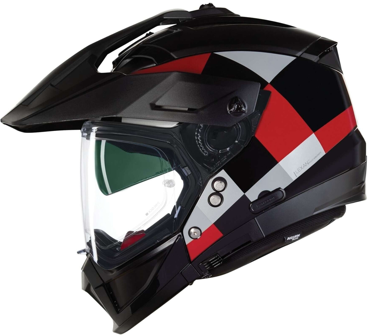 Nolan N70-2 X 06 Ruvido 342 noir/gris/rouge