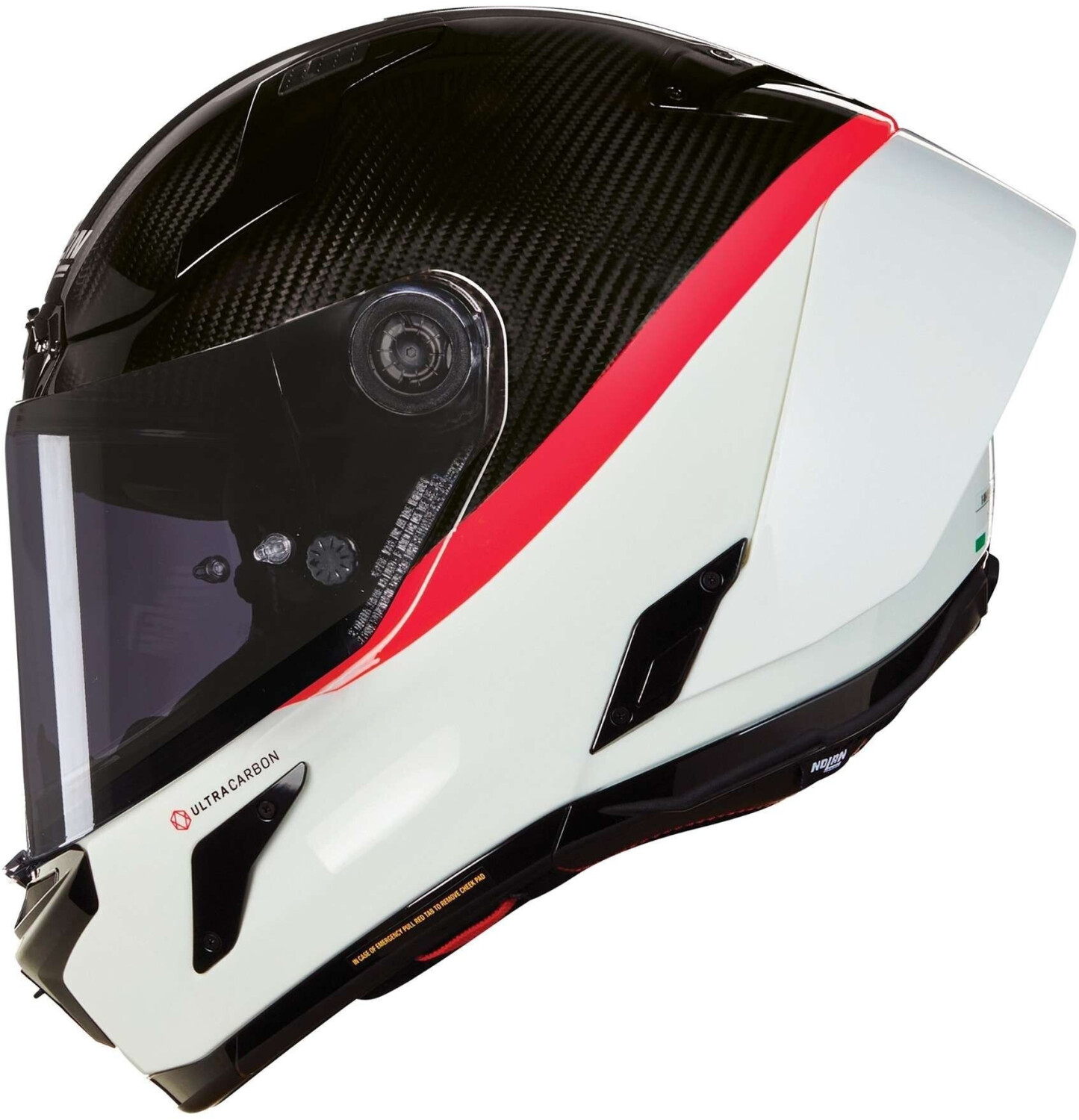 Nolan X-804 RS Ultra Carbon D.O.C. 346 noir/blanc/rouge
