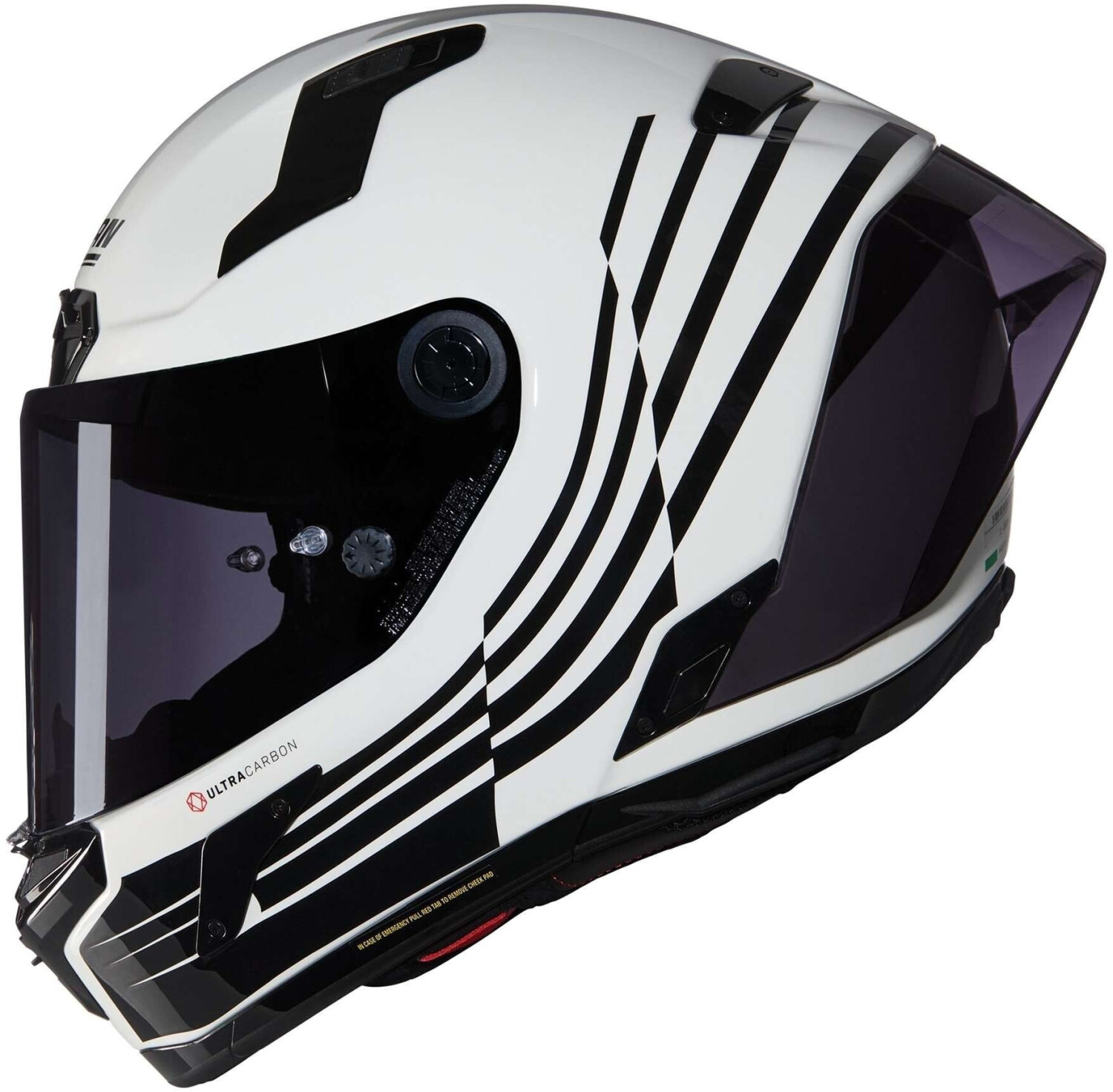 Nolan X-804 RS Ultra Carbon ALA 344 blanc/noir