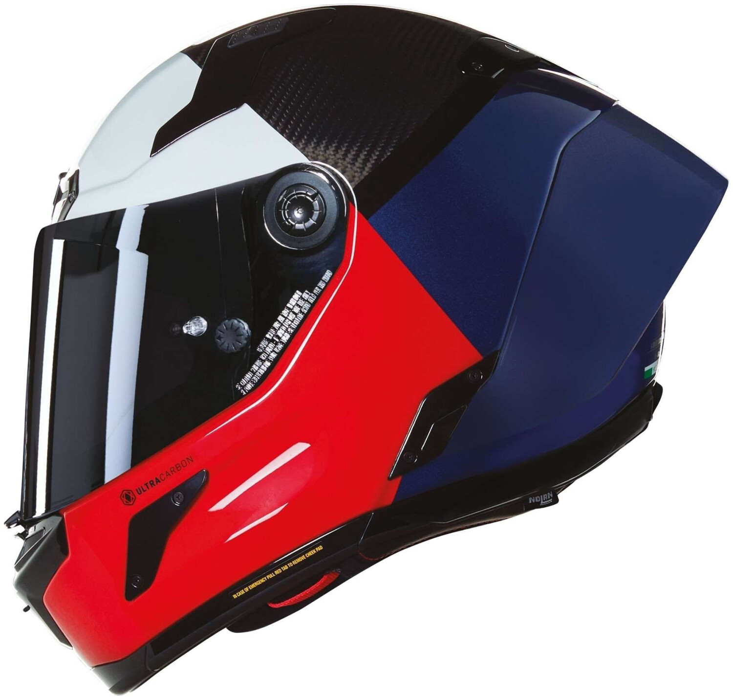 Nolan X-804 RS Ultra Carbon Blocco 348 noir/blanc/rouge/bleu