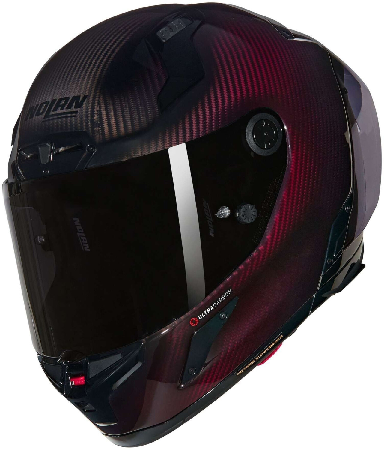 Nolan X-804 RS Ultra Carbon Liquido 326 noir/rouge