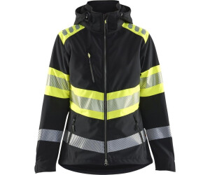 Blakläder Damen warning protection Softshelljacke Kl. 1 4404 schwarz/gelb