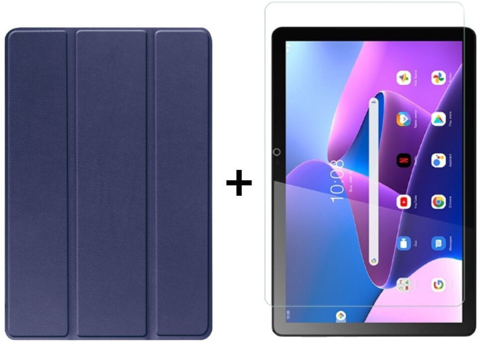 Custodia Smart Cover In Pelle Per Lenovo Tab M10 HD 10.1 3a Gen TB328FU Custodia Smart Cover In Pelle Per Lenovo Tab M10 HD 10.1 3a Gen TB328FU