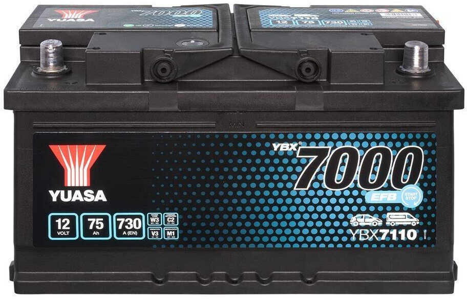 Yuasa YBX7000 EFB 12V 75Ah 730A