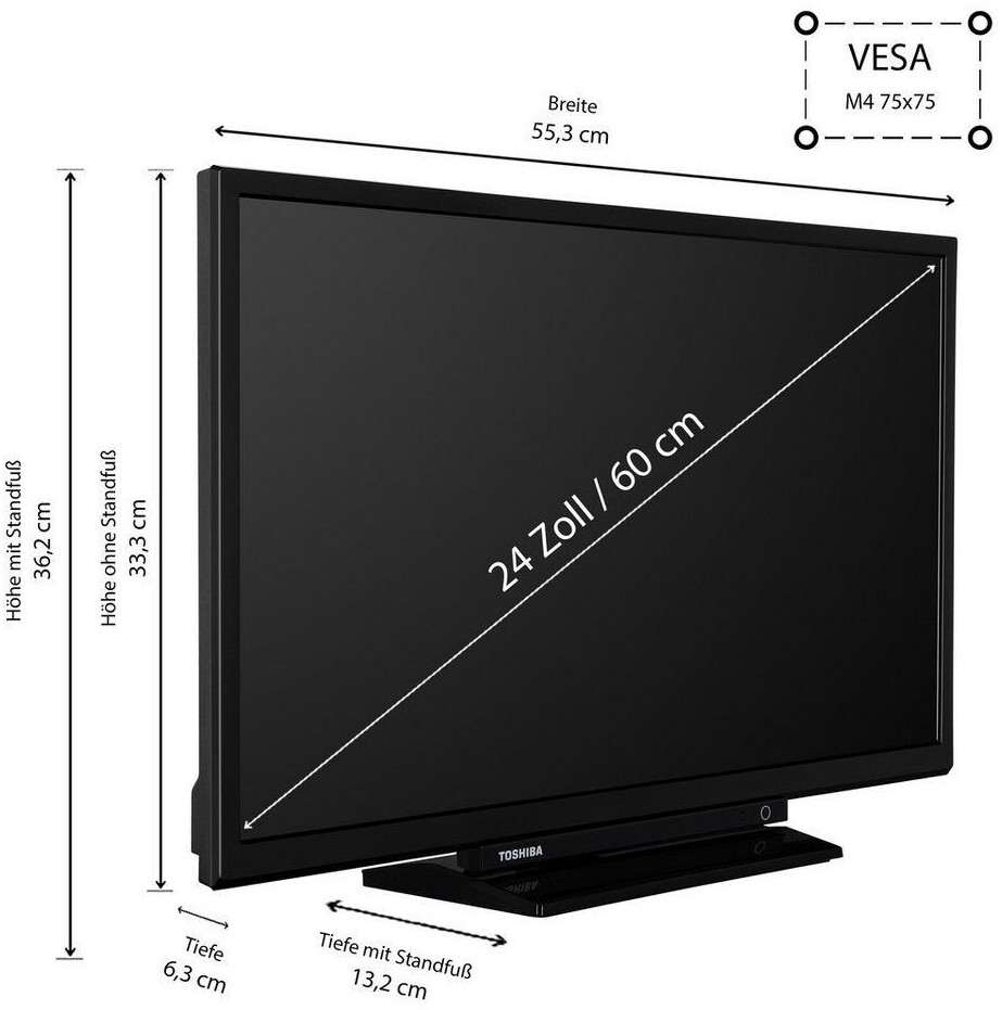 Toshiba 24WV3463DAZ (24 Zoll) ab 169,99 € (April 2025 Preise