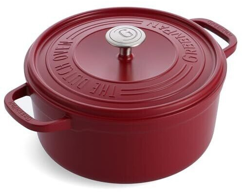 GreenPan Cocotte fonte aluminium Céleste 26 cm rouge