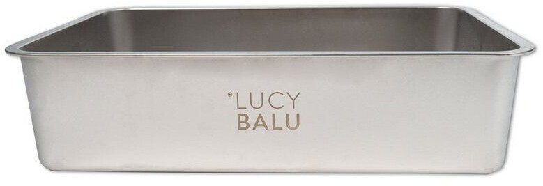 LucyBalu Bac à litière pour chat stainless steel LucyBalu Bac à litière pour chat stainless steel
