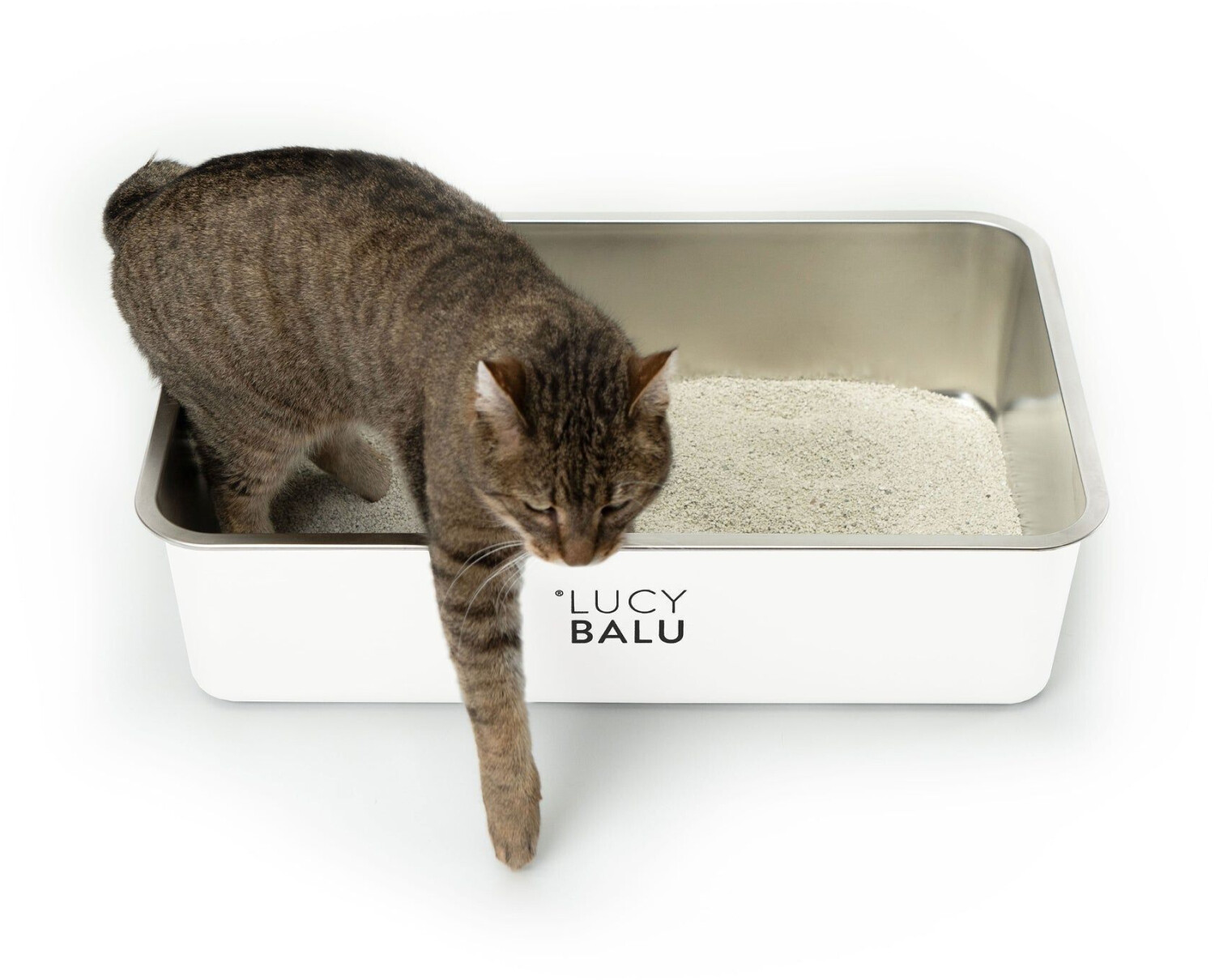 LucyBalu Bac à litière pour chat white LucyBalu Bac à litière pour chat white