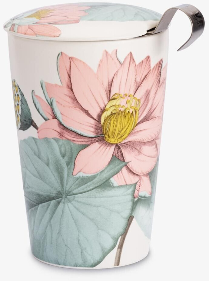 EigenArt TEAEVE® tea cup, mug with strainer and lid PADMA lotus flower