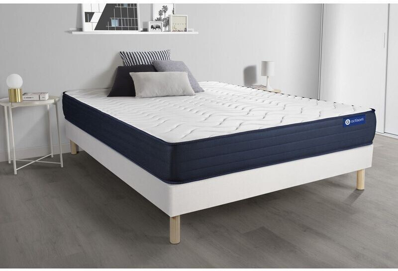 Actisom Ensemble matelas Actilatex life 180x200 + sommier KIT blanc