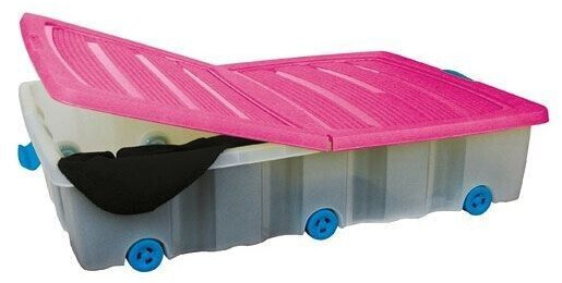 Spetebo Under bed chest of drawers with wheels 60L