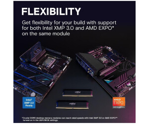 Crucial Pro Overclocking 32GB Kit DDR5-6400 CL38 au meilleur prix