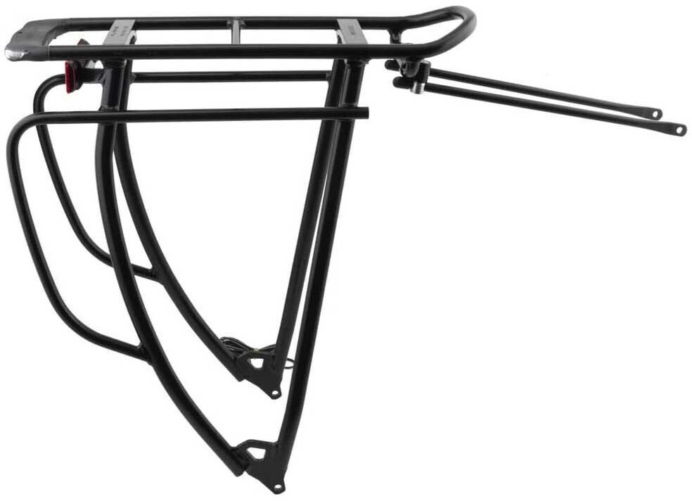 Porte-bagages Racktime Shine Evo Light 26 Pouces Noir - Avec Feu De Position Arrière