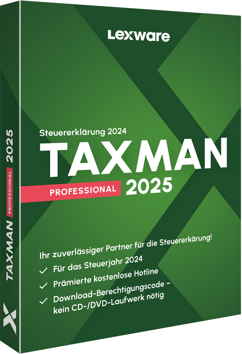Lexware TAXMAN 2025 professional (Download) ab € 156,95