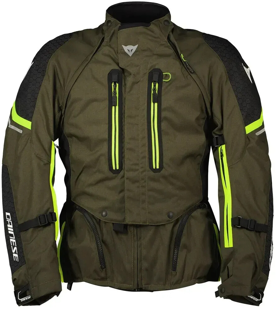 Dainese Blouson Super Adventure Absoluteshell marron/noir/jaune fluo