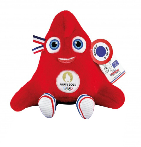 Doudou et Compagnie Mascotte Officielle Jeux Olympiques Paris 2024 Fabriquée en France 30 cm