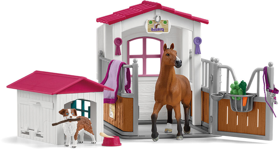 Schleich Box avec Jument Hanovrien et Berger Australien (72218)