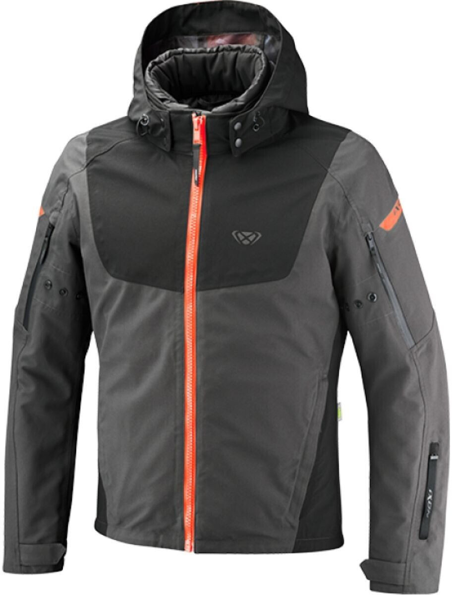 IXON Blouson Burning anthracite/noir/rouge