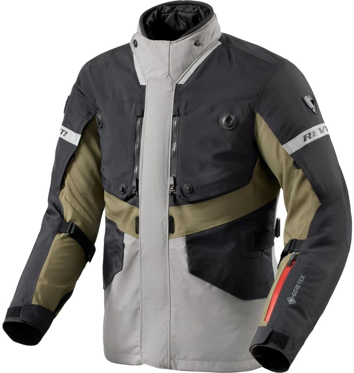 REV'IT! Blouson Neptune 3 Gore-Tex noir/gris/kaki