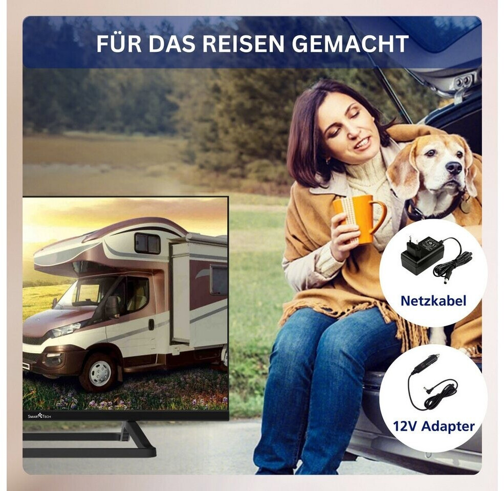 STRONG - Télévision HD 24" (60 cm) SRT24HE4023 - Télé 12V Idéale Caravane, Camping-Car, Bateau