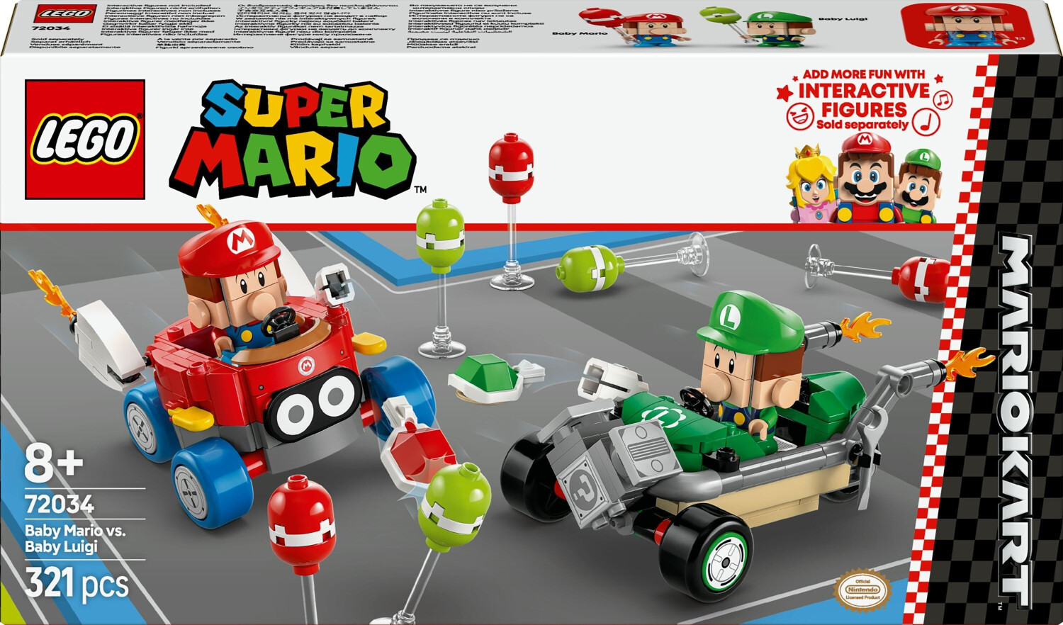 LEGO Super Mario - Bébé Mario contre Bébé Luigi (72034)